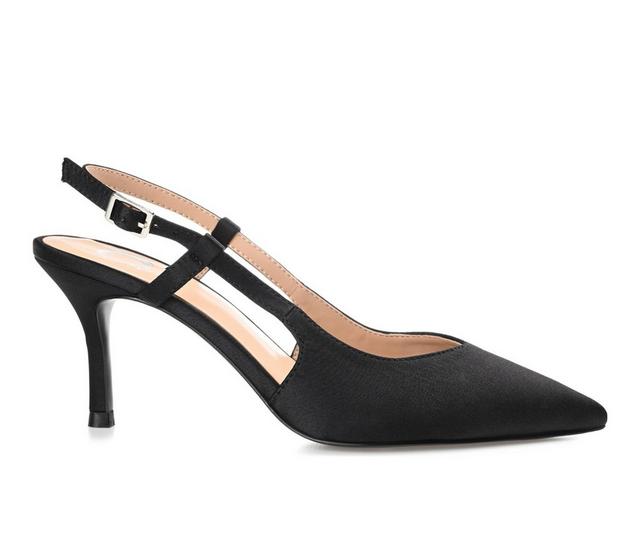 Women's Journee Collection Knightly Slingback Pumps in Black color