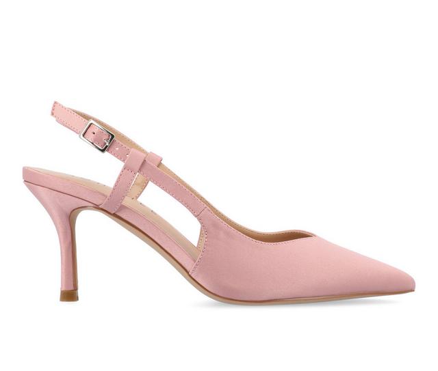 Women's Journee Collection Knightly Slingback Pumps in Pink color