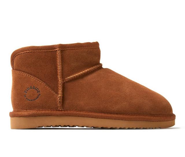 Fireside by Dearfoams Women's Riverland Slippers in Chestnut color