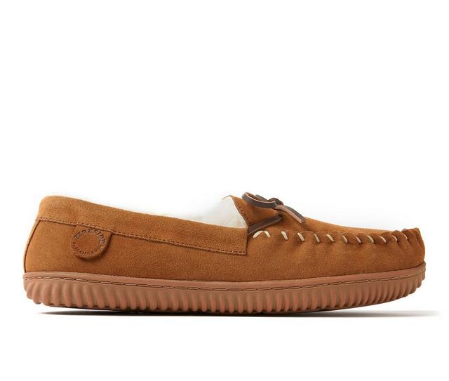 Fireside by Dearfoams Men's Nelson Bay Slippers in Chestnut color