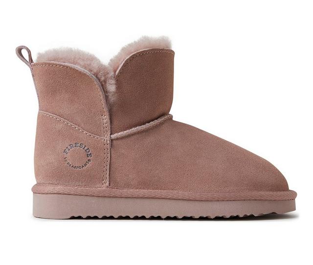 Fireside by Dearfoams Little Kid & Big Kid Bunbury Boots in Dusty Pink color