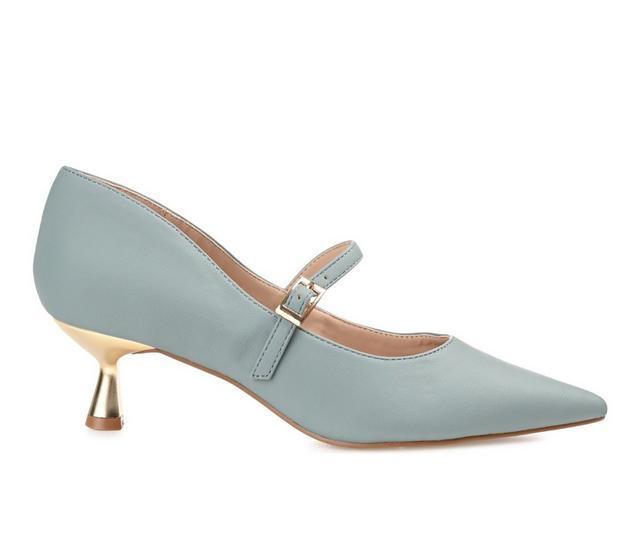 Women's Journee Collection Manza Mary Jane Pumps in Blue color