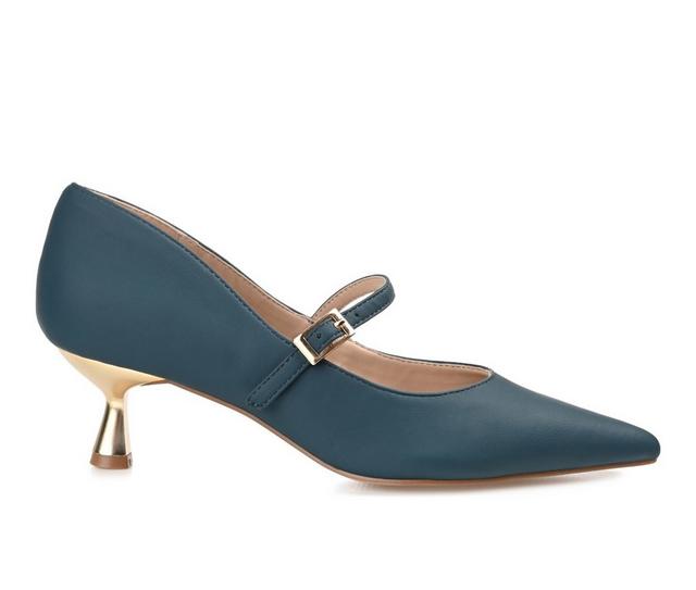 Women's Journee Collection Manza Mary Jane Pumps in Navy color