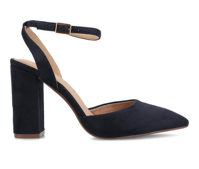 Women's Journee Collection Tyyra Pumps in Navy color
