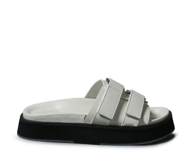 Women's Rag & Co X Aniston Slip On Sandals in White color