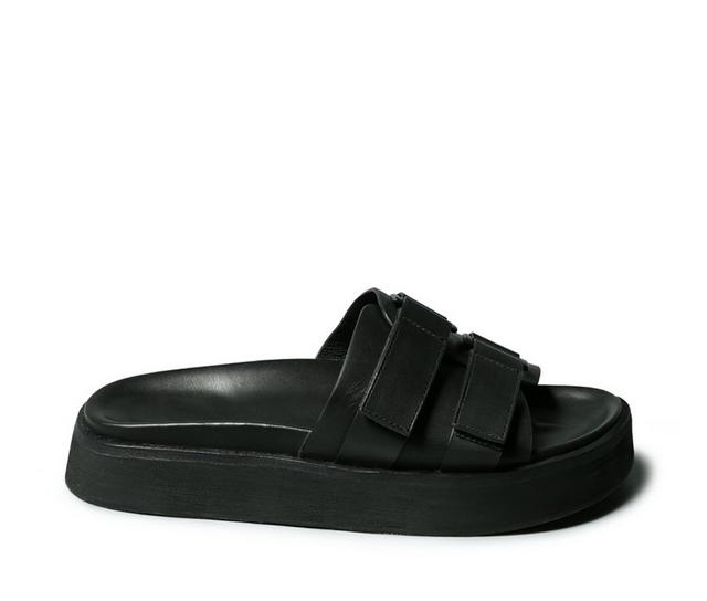 Women's Rag & Co X Aniston Slip On Sandals in Black color