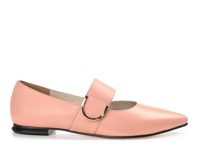 Women's Journee Signature Emerence Mary Jane Flats in Rose color