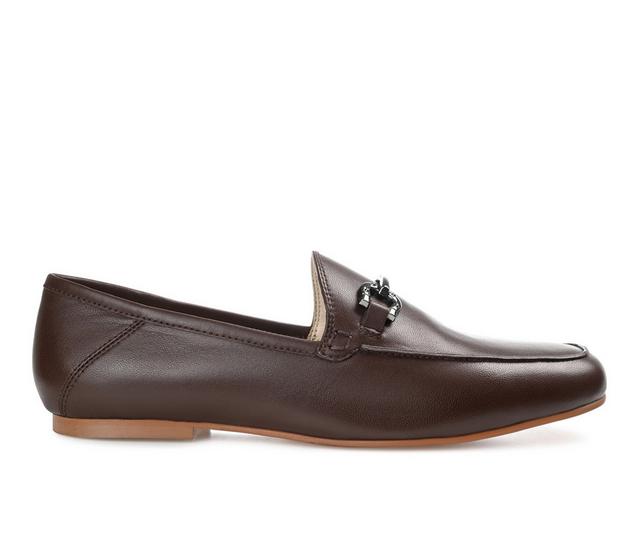 Women's Journee Signature Giia Loafers in Brown color