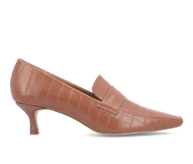 Women's Journee Collection Celina Pump Loafers in Brown color
