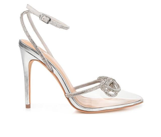 Women's Journee Collection Gracia Special Occasion Shoes in Clear color