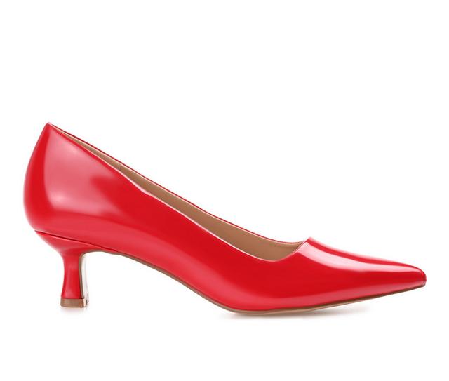 Women's Journee Collection Celica Pumps in Patent/Red color