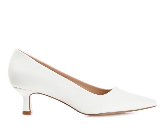 Women's Journee Collection Celica Pumps in White color