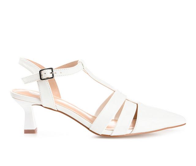 Women's Journee Collection Jazlynn Pumps in White color