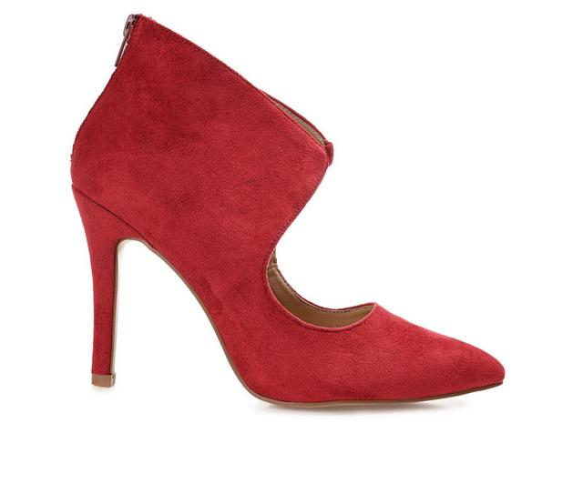Women's Journee Collection Junniper Stiletto Pumps in Red color