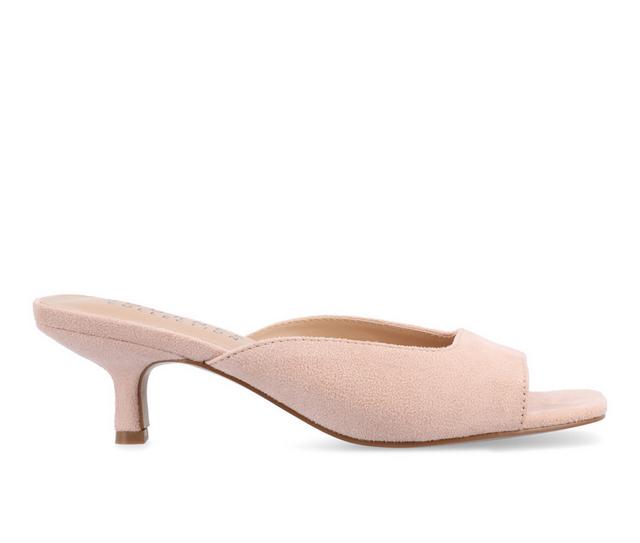 Women's Journee Collection Larna Dress Sandals in Pink color