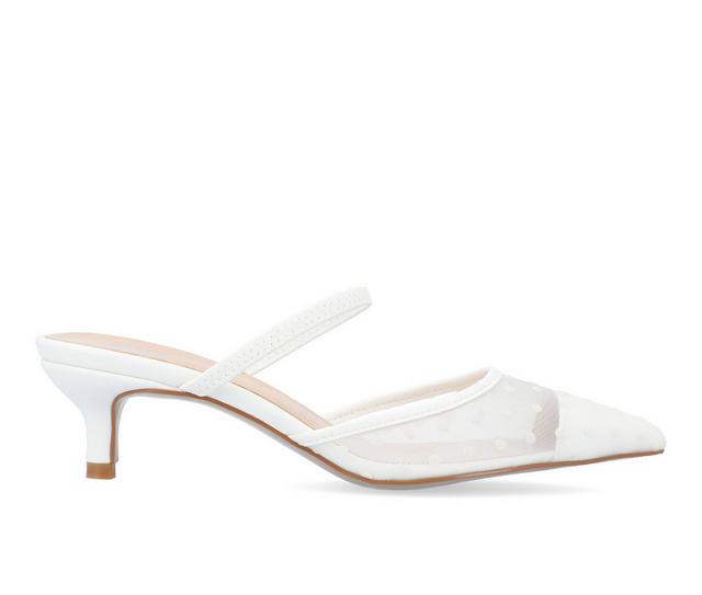 Women's Journee Collection Allana Pumps in White color