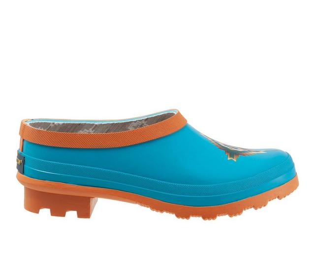 Women's Pendleton Pagosa Springs Garden Clog Rain Shoes in Turquoise color