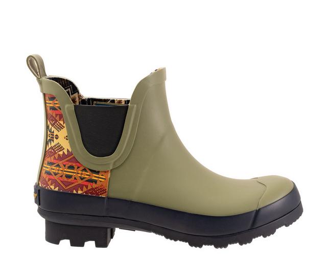 Women's Pendleton Journey West Chelsea Rain Boots in Moss Multi color