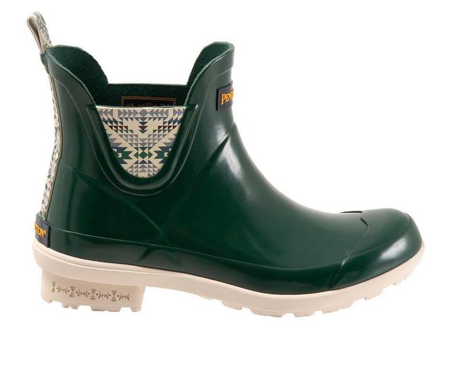 Women's Pendleton Smith Rock Gloss Chelsea Rain Boots in Green color