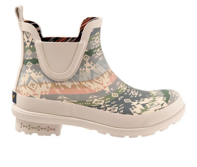 Women's Pendleton Agate Beach Chelsea Rain Boots in Fog color