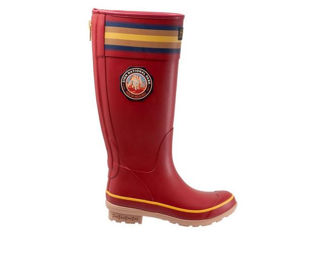 Women's Pendleton Zion NP Tall Rain Boots in Red color