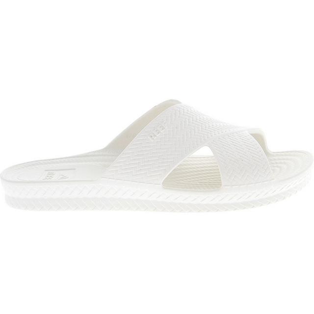 Women's Reef Water X Slide Sandals in White color