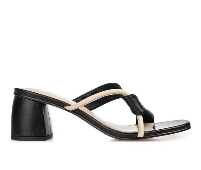 Women's Journee Signature Jossette Dress Sandals in Black color