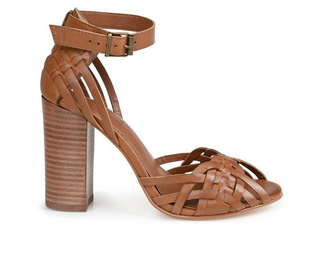 Women's Journee Signature Mayria Dress Sandals in Brown color