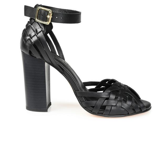 Women's Journee Signature Mayria Dress Sandals in Black color