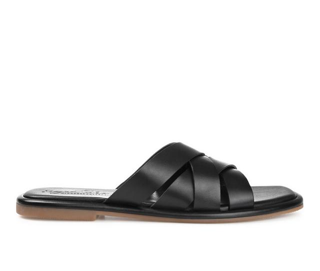 Women's Journee Signature Parkker Sandals in Black color