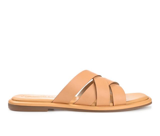 Women's Journee Signature Parkker Sandals in Tan color