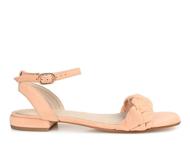 Women's Journee Signature Sellma Sandals in Coral color