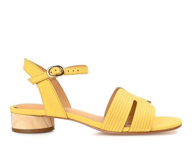 Women's Journee Signature Starlee Dress Sandals in Yellow color