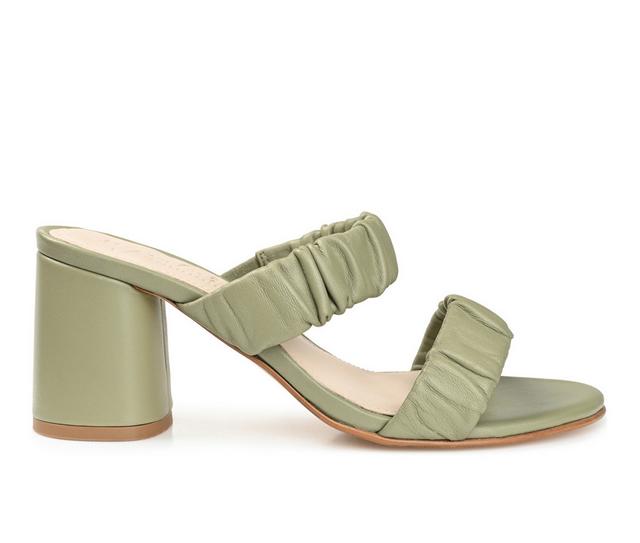 Women's Journee Signature Vidda Dress Sandals in Sage color