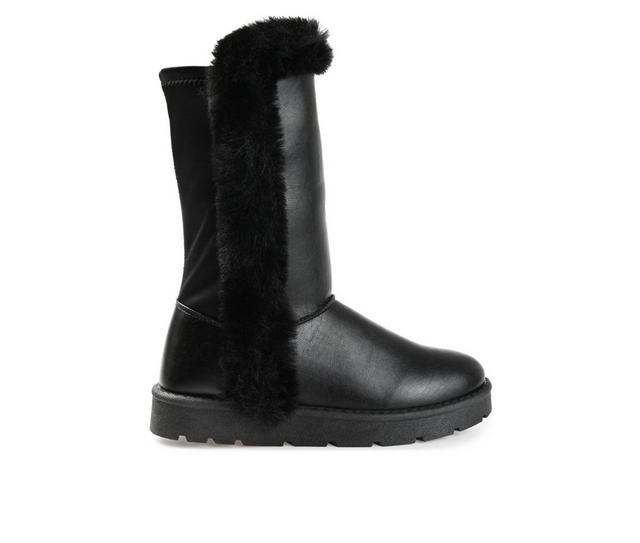 Women's Journee Collection Cleeo Winter Boots in Black color