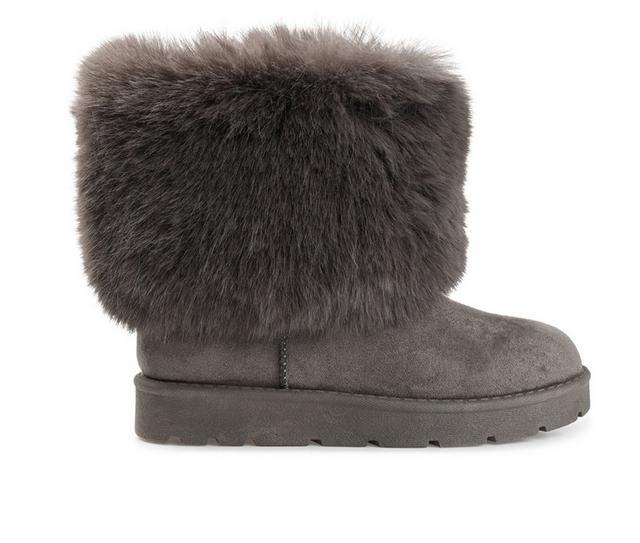 Women's Journee Collection Shanay Winter Boots in Grey color