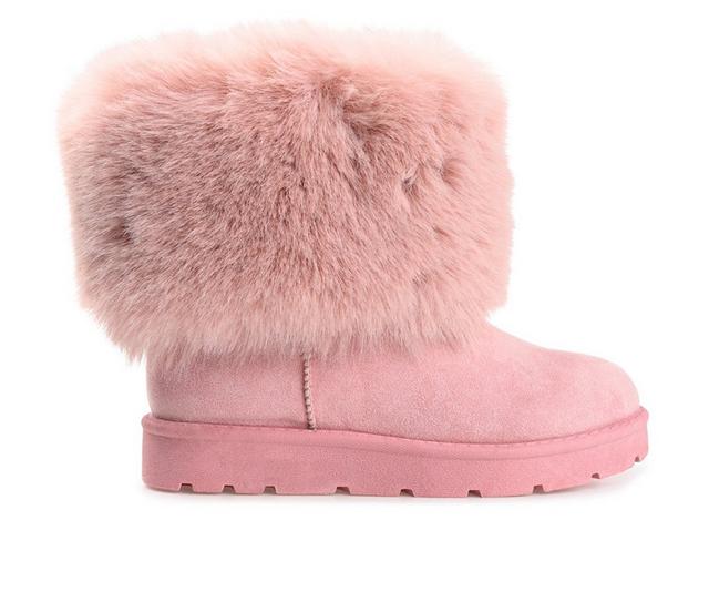 Women's Journee Collection Shanay Winter Boots in Pink color