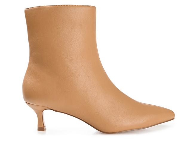 Women's Journee Collection Arely Booties in Tan color