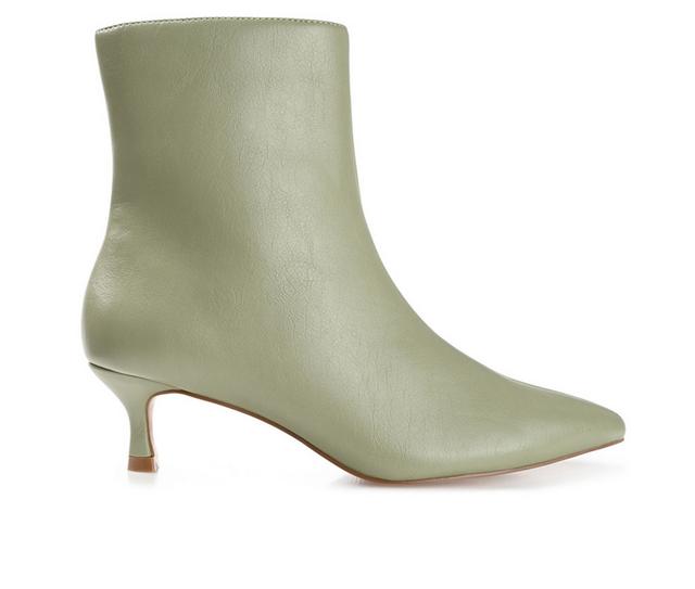 Women's Journee Collection Arely Booties in Green color
