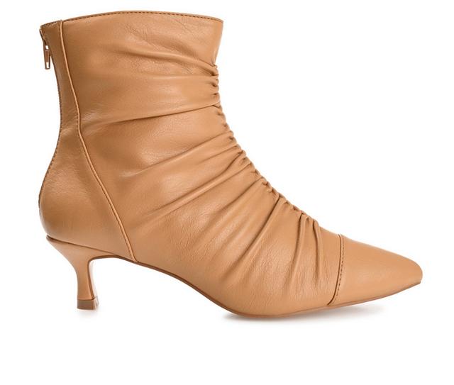 Women's Journee Collection Chevi Booties in Tan color