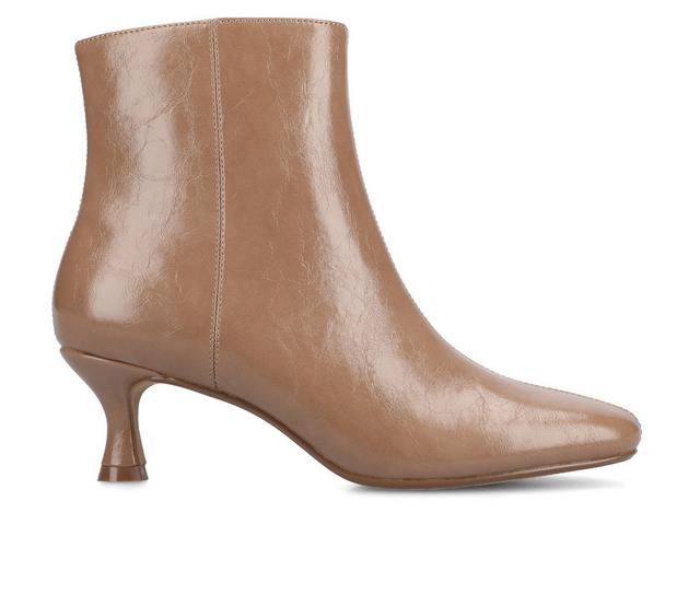 Women's Journee Collection Kelssa Booties in Patent/Taupe color