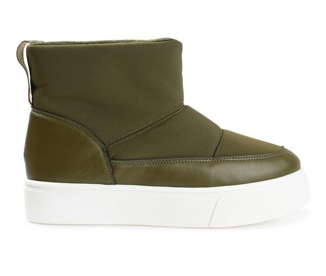 Women's Journee Collection Sethie Winter Booties in Green color