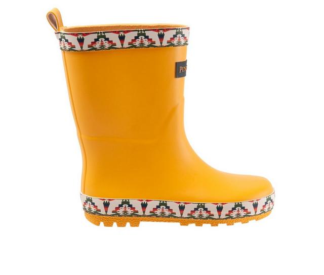 Kids' Pendleton Little Kid Tucson Mid Waterproof Rain Boots in Yellow color
