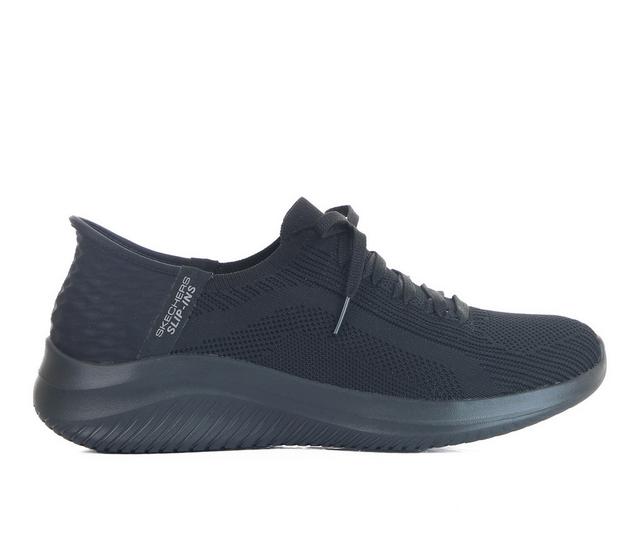 Women's Skechers Ultra Flex 3.0 Slip-Ins Sneakers in Black color