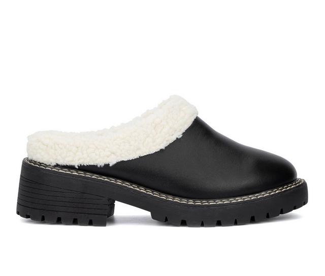 Women's Olivia Miller Marleigh Heeled Clogs in Black color