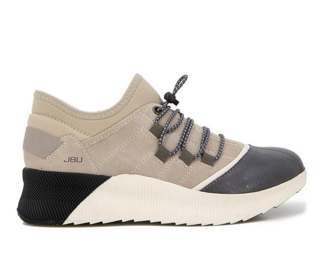 Women's JBU Klara Waterproof Sneaker Booties in Taupe color