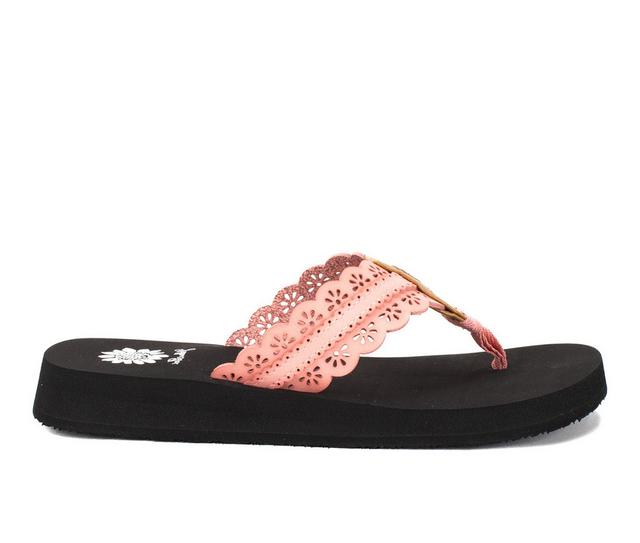 Women's Yellow Box Fascell Flip-Flops in Blush color