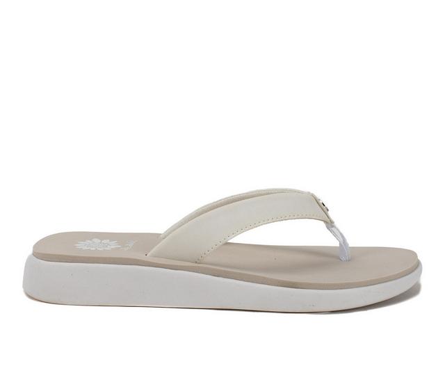 Women's Yellow Box Ginza Flip-Flops in White color