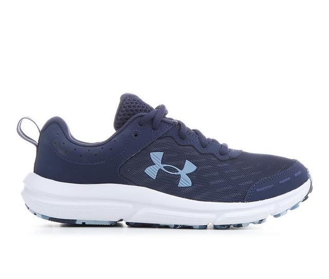Women's Under Armour Charged Assert 10 Running Shoes in Navy/White color