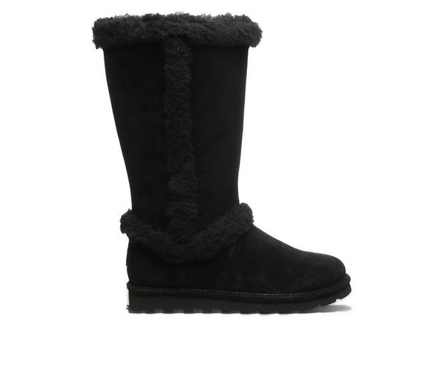 Women's Bearpaw Kendall Tall Winter Boots in Black/Black color